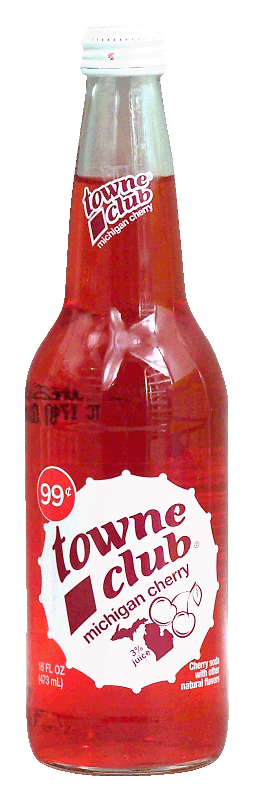 towne club  michigan cherry, cherry soda with other natural flavors Full-Size Picture